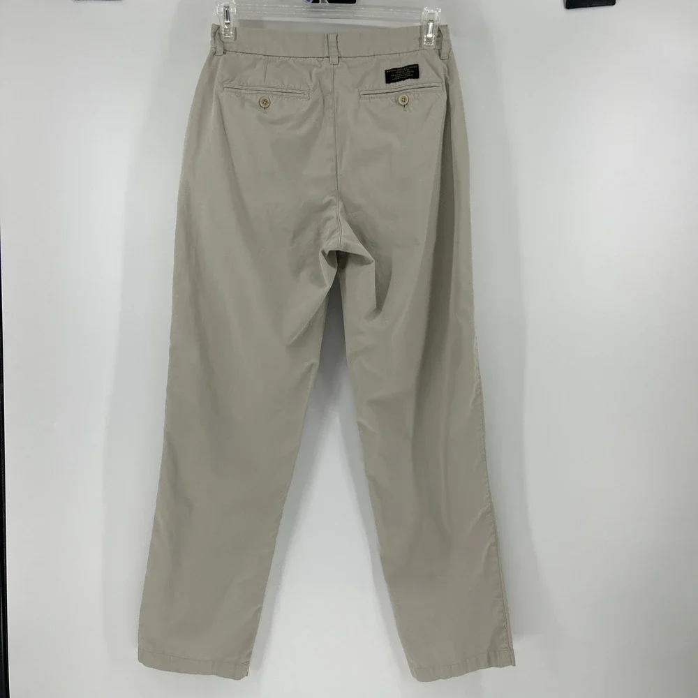 Banana Republic Pants Men's 31R Khaki Beige Chino Cotton Business Casual